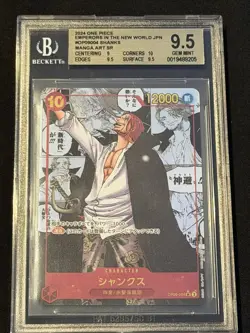 One Piece Shanks OP09-004 Manga Art Alt GEM MT Japanese 2024 BGS 9.5/PSA 10 - Image 1