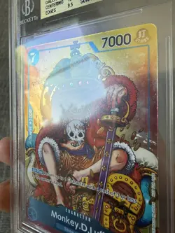 2024 ONE PIECE LUFFY #43 P-043 PROMO DALLAS Convention Card FOIL BGS 10 - Image 4