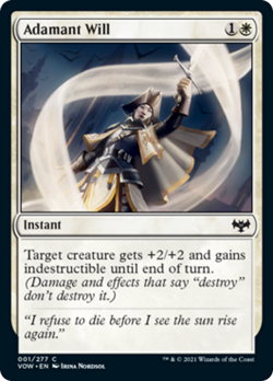 Adamant Will FOIL Innistrad: Crimson Vow NM White Common MAGIC MTG CARD ABUGames - Image 1