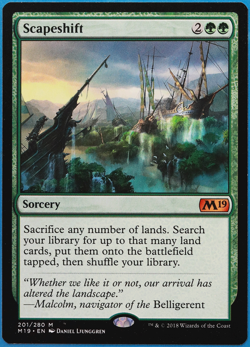 Scapeshift Core Set 2019 / M19 NM Green Mythic Rare CARD (501730) ABUGames - Image 1