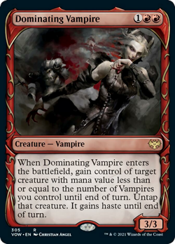 Dominating Vampire (Showcase) FOIL Innistrad: Crimson Vow NM CARD ABUGames - Image 1