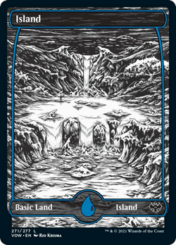 Island (271) FOIL Innistrad: Crimson Vow NM Basic Land MAGIC MTG CARD ABUGames - Image 1
