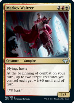 Markov Waltzer FOIL Innistrad: Crimson Vow NM Red White Uncommon CARD ABUGames - Image 1