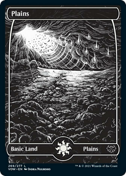 Plains (269) FOIL Innistrad: Crimson Vow NM Basic Land MAGIC MTG CARD ABUGames - Image 1