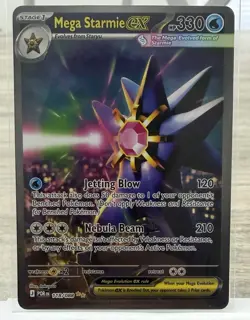 Pokemon Mega Starmie EX SIR 118/088 English Card - Image 1