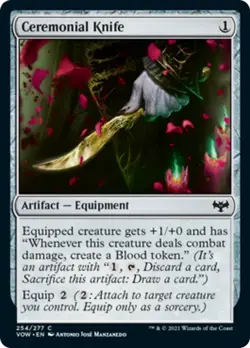 Ceremonial Knife FOIL Innistrad: Crimson Vow NM Artifact Common CARD ABUGames - Image 1