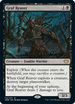 Graf Reaver FOIL Innistrad: Crimson Vow NM Black Rare MAGIC MTG CARD ABUGames - Image 1