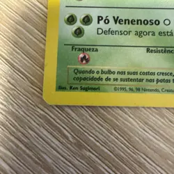 Pokemon TCG Ivysaur Base Set 1st Edition Uncommon Card 30/102 Portuguese MP - Image 3