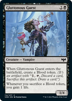 Gluttonous Guest FOIL Innistrad: Crimson Vow NM Black Common MAGIC CARD ABUGames - Image 1