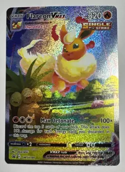Flareon VMAX SWSH180 Sword & Shield Promo Holo Card Near Mint Condition - Image 1