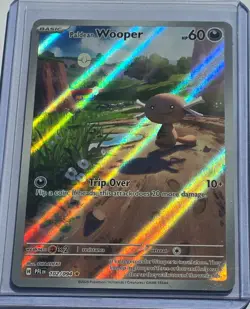 Paldean Wooper 102/094 Illustration Rare Pokemon Card Paldean Fates - Image 1
