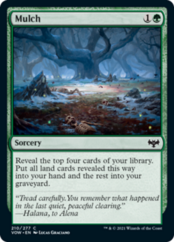 Mulch FOIL Innistrad: Crimson Vow NM Green Common MAGIC GATHERING CARD ABUGames - Image 1