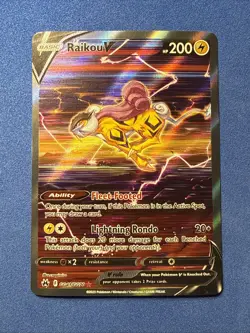 Pokemon TCG Raikou V Crown Zenith Full Art Holo Card GG41/GG70 NM - Image 2