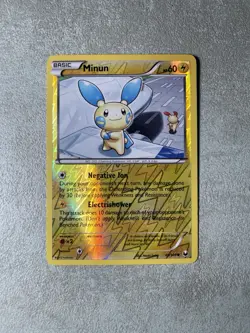Pokemon Minun 40/108 Reverse Holo Dark Explorers Card - Image 1