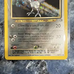 Skarmory 13/111 Neo Genesis 2000 Holo Rare Basic Pokemon TCG Card Ken Sugimori - Image 5