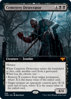 Cemetery Desecrator (Extended Art) Innistrad: Crimson Vow NM CARD ABUGames - Image 1