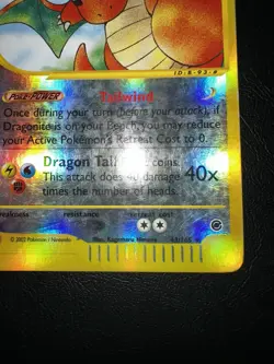Pokemon Dragonite Reverse Holo Rare Expedition Card 043/165 - Image 3