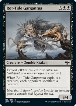 Rot-Tide Gargantua FOIL Innistrad: Crimson Vow NM Black Common MTG CARD ABUGames - Image 1