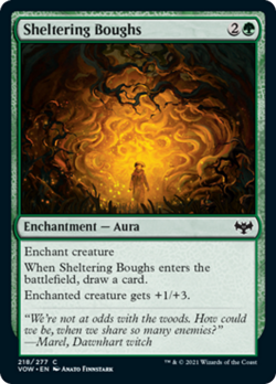 Sheltering Boughs FOIL Innistrad: Crimson Vow NM Green Common MTG CARD ABUGames - Image 1