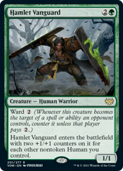 Hamlet Vanguard Innistrad: Crimson Vow NM Green Rare MAGIC MTG CARD ABUGames - Image 1