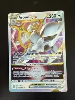 Pokemon Card Arceus VSTAR 123/172 Brilliant Stars Full Art Ultra Rare Holo TCG - Image 1