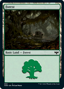 Forest (402) Innistrad: Crimson Vow NM Basic Land MAGIC GATHERING CARD ABUGames - Image 1