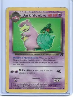Dark Slowbro 29/82 Team Rocket Pokemon Card - Excellent - Image 1