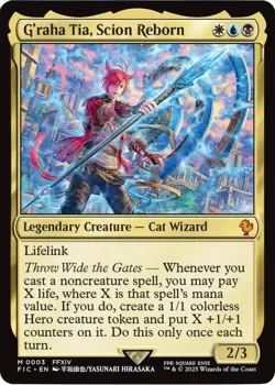 G'raha Tia, Scion Reborn Foil - Final Fantasy Commander (FIC) 3 NM MTG Magic - Image 1