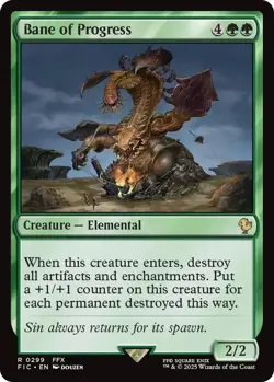 Bane of Progress - Final Fantasy Commander (FIC) 299 MTG Magic the Gathering NM - Image 1