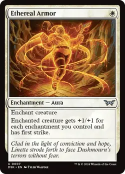 MTG Ethereal Armor #7 – Duskmourn DSK Near Mint Magic the Gathering - Image 1