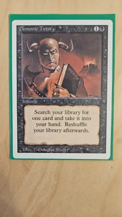 MTG Demonic Tutor (Revised Edition) LP - Image 1