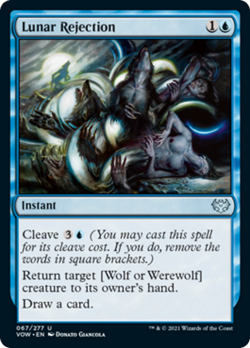 Lunar Rejection FOIL Innistrad: Crimson Vow NM Blue Uncommon MAGIC CARD ABUGames - Image 1