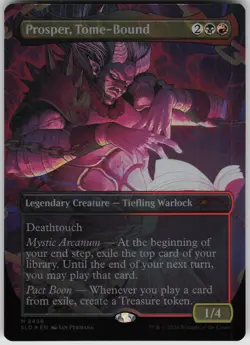 MTG Prosper Tome Bound Foil NM Secret Lair Drop Series Magic 2496 DND - Image 1
