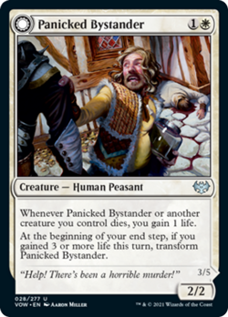 Panicked Bystander / Cackling Culprit FOIL Innistrad: Crimson Vow NM ABUGames - Image 1