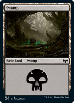Swamp (400) FOIL Innistrad: Crimson Vow NM Basic Land MAGIC MTG CARD ABUGames - Image 1