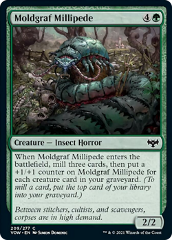 Moldgraf Millipede FOIL Innistrad: Crimson Vow NM Green Common MTG CARD ABUGames - Image 1