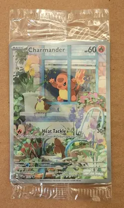 Pokemon TCG Charmander 044 Scarlet & Violet SVP Black Star Promo Card SEALED - Image 1