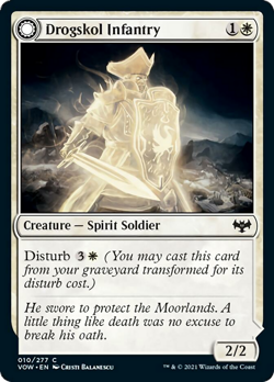 Drogskol Infantry / Drogskol Armaments FOIL Innistrad: Crimson Vow NM ABUGames - Image 1