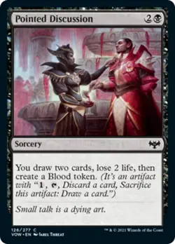 Pointed Discussion FOIL Innistrad: Crimson Vow NM Black Common MTG CARD ABUGames - Image 1