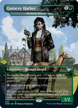 Quincey Harker | Reclusive Taxidermist (Dracula) FOIL Innistrad: Crimson Vow NM - Image 1