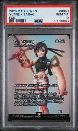 2025 Final Fantasy Magic The Gathering Yuffie Kisaragi Foil 60 PSA 10 - Image 1