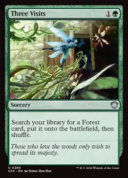 MTG - Three Visits - Secrets of Strixhaven Commander - Image 1