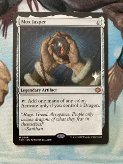 1x MTG Mox Jasper Tarkir Dragonstorm Promo Pack NM Magic the Gathering - Image 1