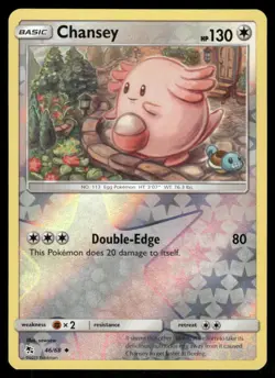 Pokemon Cards Chansey 46/68 Reverse Holo Hidden Fates NM - Image 1
