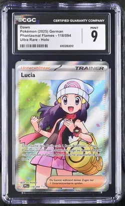 Lucia Dawn (PFL 118) Fatale Flammen Pokemon Deutsch PSA CGC 9 - Image 1