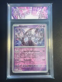 Carte Pokemon Mewtwo Collect Aura 9 Reverse 150/165 151 FR - Image 1