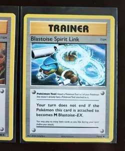 Pokemon Karten Sammlung: Spirit Link Charizard Blastoise Venusaur NM Trainer Eng - Image 4