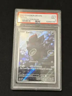2024 Pokemon Zorua Holo Illustration Rare Card PSA 9 Shrouded Fable 075/064 - Image 1