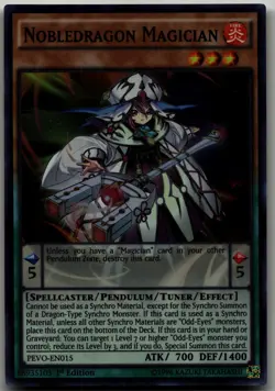 Nobledragon Magician Super Rare Pendulum Evolution PEVO-EN015 LP - Image 1
