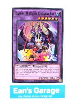 YuGiOh Garura, Wings of Resonant Life 1st Edition RA02-EN024 Super Rare - MN - Image 1